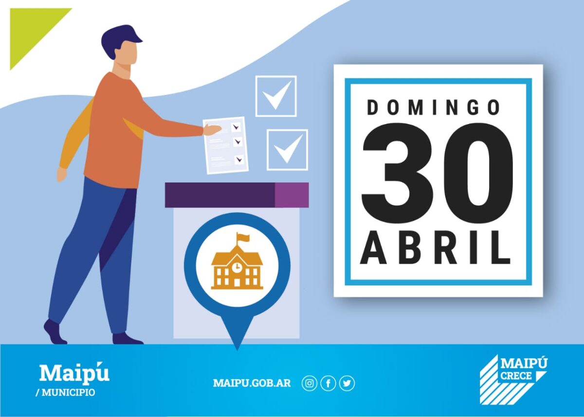 En Maipú se vota el domingo 30 de abril